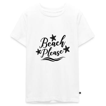 Seestern - Teenager Premium Bio T-Shirt - Weiß - Vorne - AI Model Teenager Male light (155cm)