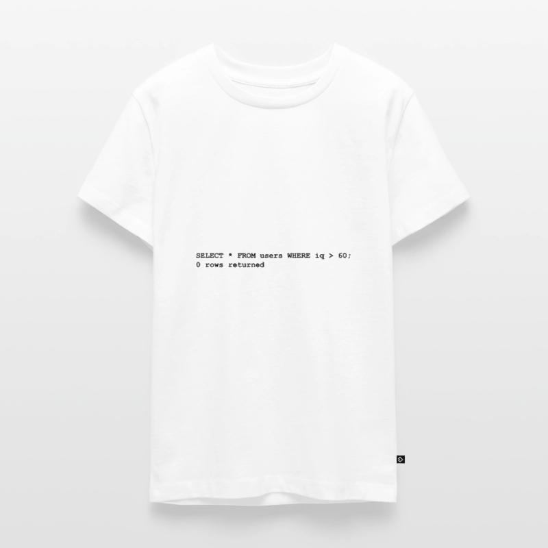 Users iq rows Programming Geschenk Informatik Teenager Premium Bio T-Shirt