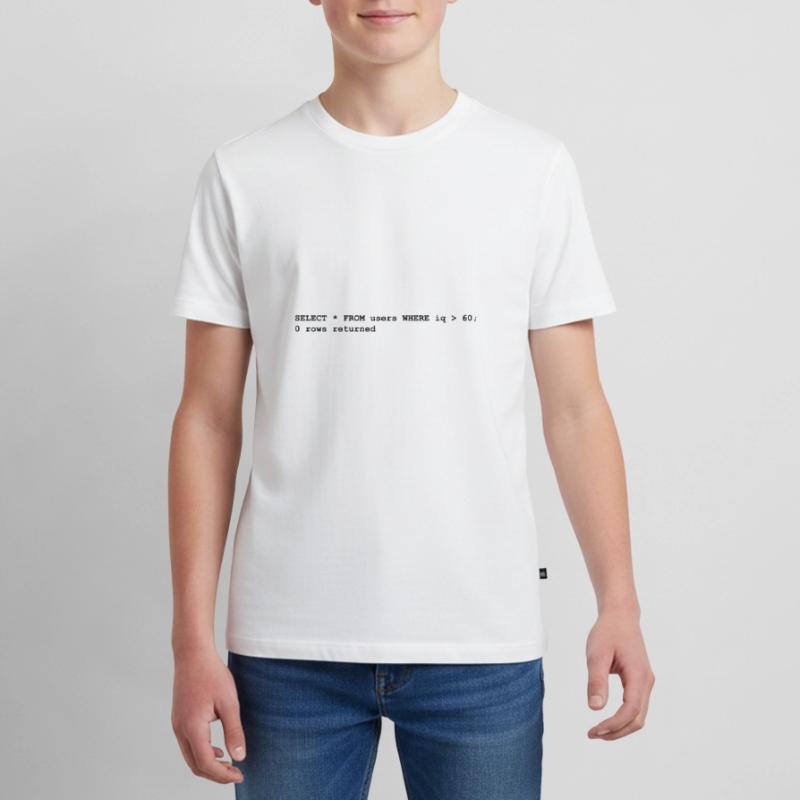 Users iq rows programming gift computer science Teenager Premium Organic T-Shirt