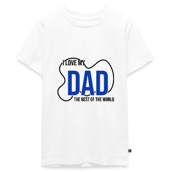 Bester Vater der Welt - Teenager Premium Bio T-Shirt - Weiß - Vorne - AI Model Teenager Male light (155cm)