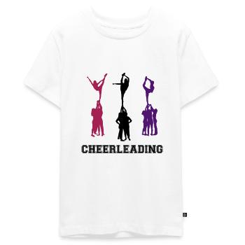 Cheerleading, Cheerleader - Teenager Premium Bio T-Shirt - Weiß - Vorne - AI Model Teenager Male light (155cm)