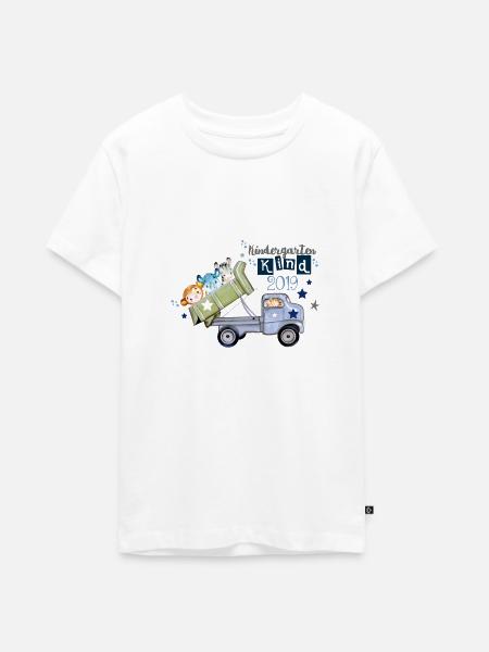 Kindergartenkind Dschungel - Teenager Premium Bio T-Shirt - Weiß