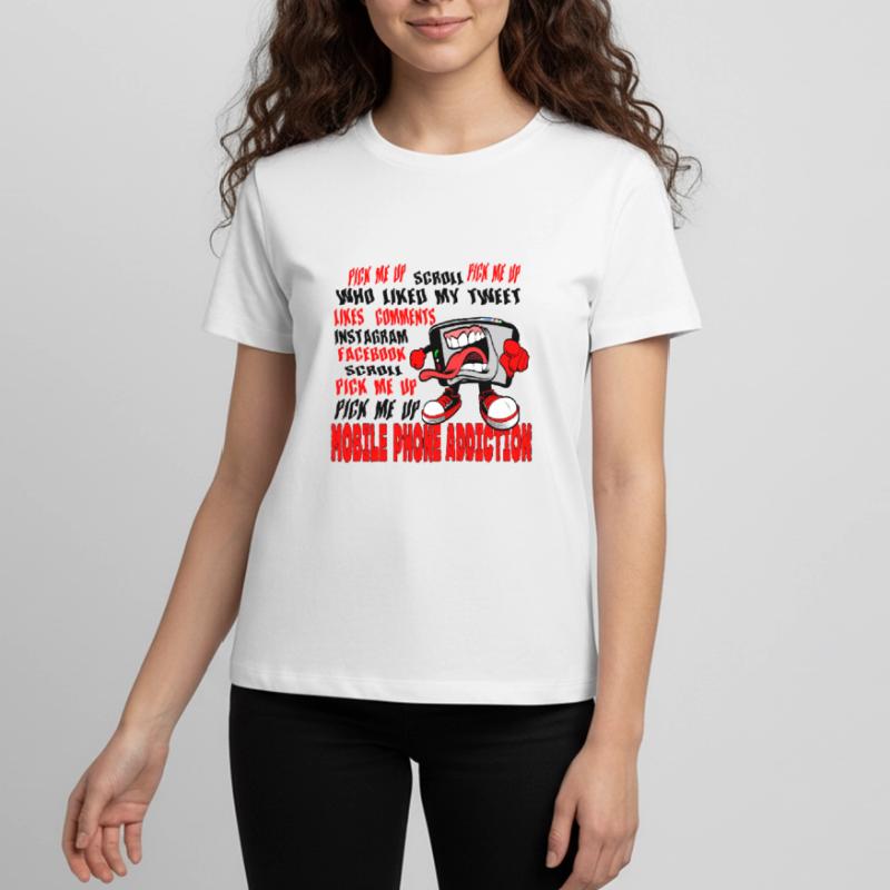 mobile phone fun Teenager Premium Organic T-Shirt