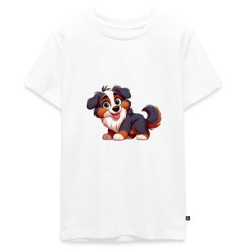 Berner Sennenhund 4 - Teenager Premium Bio T-Shirt - Weiß - Vorne - AI Model Teenager Male light (155cm)