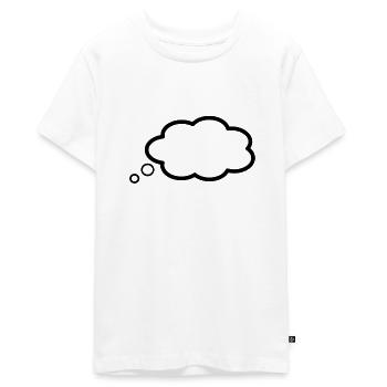 Bulle de pensée - T-shirt Premium bio Ado - blanc - Devant - AI Model Teenager Male light (155cm)