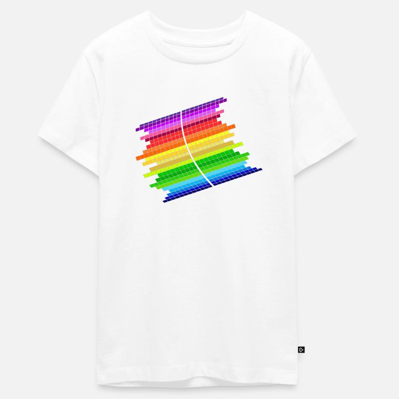 RainBow Equalizer - T-shirt Premium bio Ado - blanc