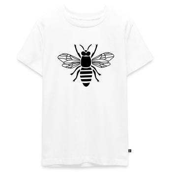 Abeille guêpe Bourdon Hornet apiculteur miel - T-shirt Premium bio Ado - blanc - Devant - AI Model Teenager Male light (155cm)