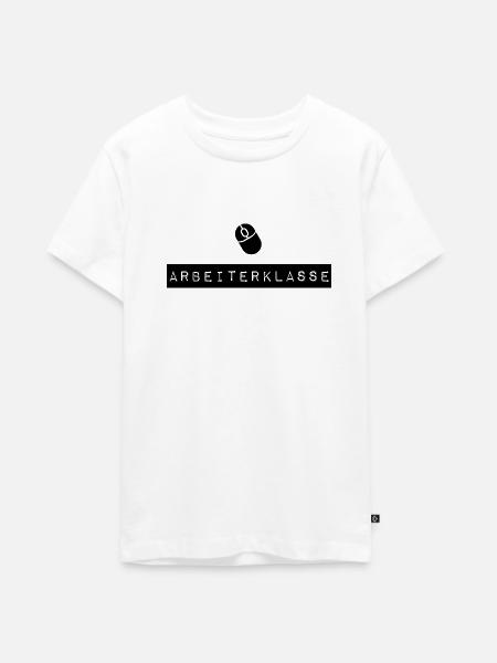 Arbeiterklasse - Teenager Premium Bio T-Shirt - Weiß