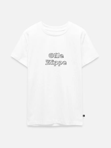 Olle Zippe - Teenager Premium Bio T-Shirt - Weiß