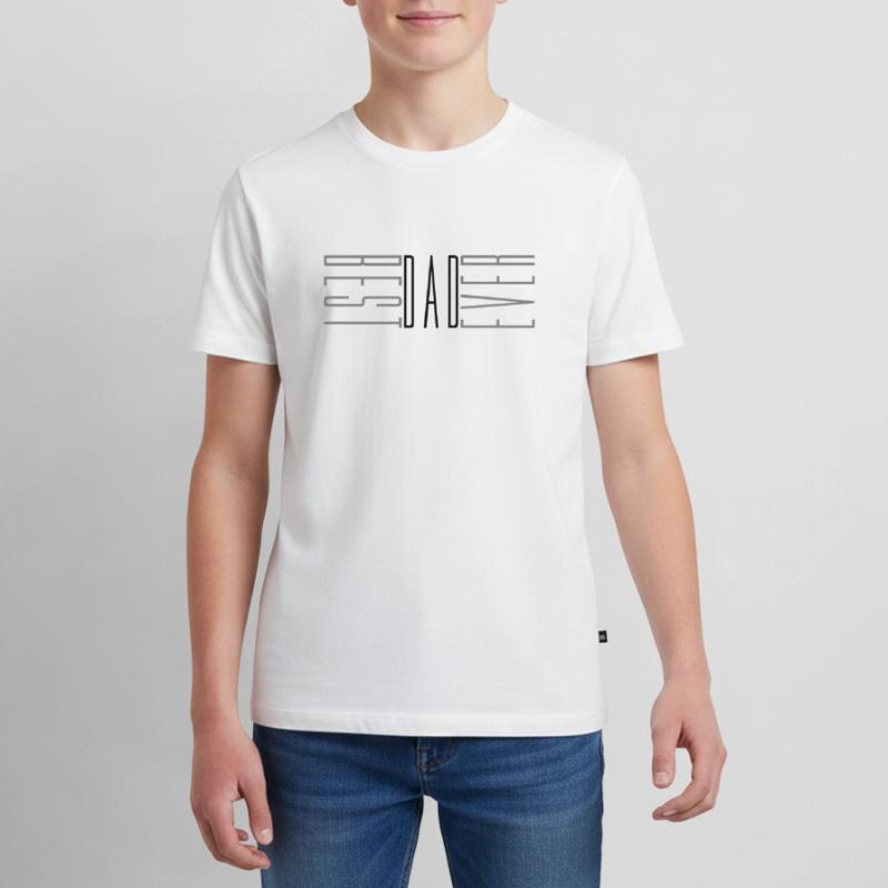 best dad ever cool text love dad best world dad Teenager Premium Organic T-Shirt