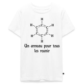 Humour Film - T-shirt Premium bio Ado - blanc - Devant - AI Model Teenager Male light (155cm)