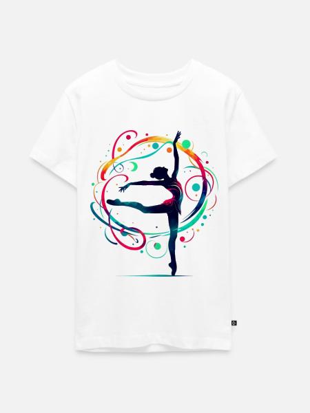 Dance - Teenager Premium Bio T-Shirt - Weiß