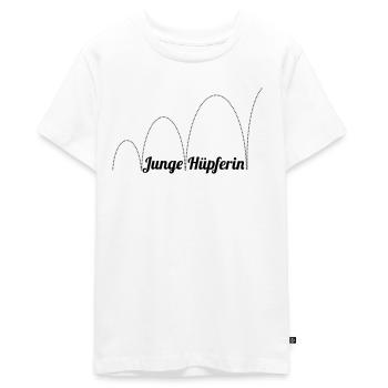 Junge Hüpferin - Teenager Premium Bio T-Shirt - Weiß - Vorne - AI Model Teenager Male light (155cm)