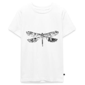Libelle - Teenager Premium Bio T-Shirt - Weiß - Vorne - AI Model Teenager Male light (155cm)