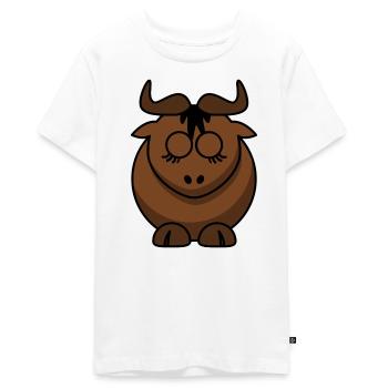 Conception du visage Braunbock - T-shirt Premium bio Ado - blanc - Devant - AI Model Teenager Male light (155cm)