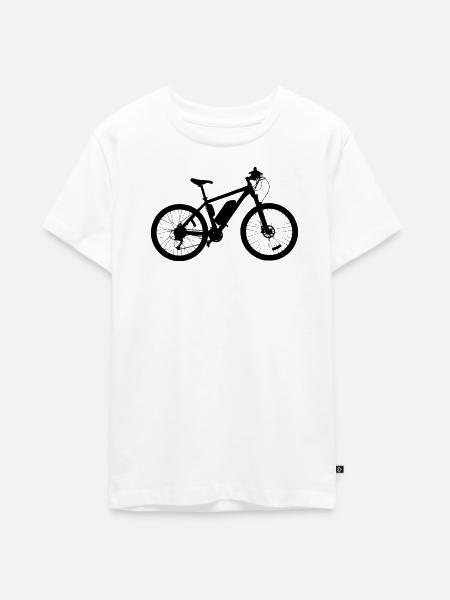 E-Bike - Teenager Premium Bio T-Shirt - Weiß