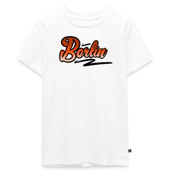 Berlin - Teenager Premium Bio T-Shirt - Weiß - Vorne - AI Model Teenager Male light (155cm)