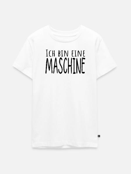 maschine - Teenager Premium Bio T-Shirt - Weiß