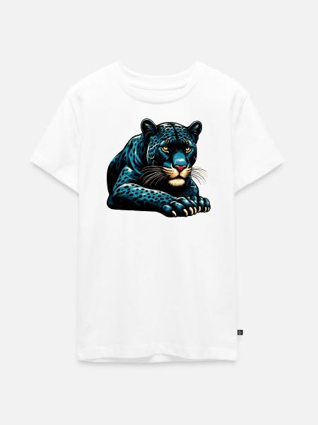 Panther - Teenager Premium Bio T-Shirt - Weiß