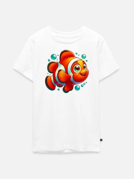 Clownfische - Teenager Premium Bio T-Shirt - Weiß