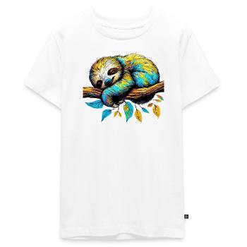 Paresse - T-shirt Premium bio Ado - blanc - Devant - AI Model Teenager Male light (155cm)