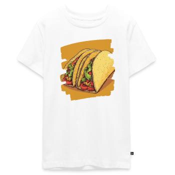 Taco - Teenager Premium Bio T-Shirt - Weiß - Vorne - AI Model Teenager Male light (155cm)