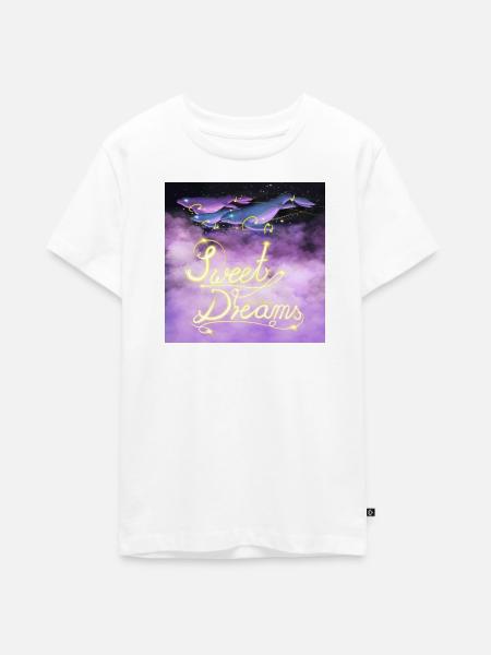 Sweet Dreams Space-Whale - Teenager Premium Bio T-Shirt - Weiß
