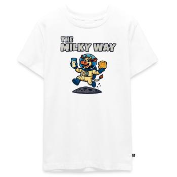La Voie lactée - Ko Astronaut - T-shirt Premium bio Ado - blanc - Devant - AI Model Teenager Male light (155cm)
