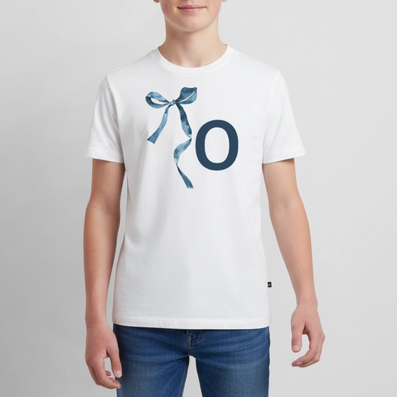 Monogramm oder Geschenkidee Teenager Premium Bio T-Shirt