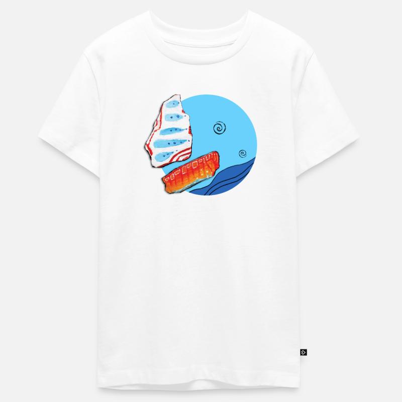 Bateau à voiles - T-shirt Premium bio Ado - blanc
