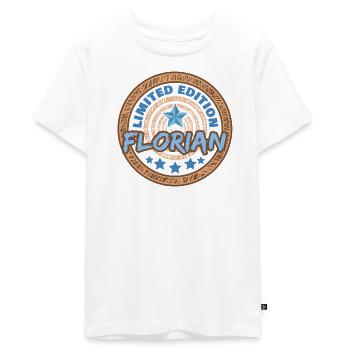 Florian Florian - Teenager Premium Organic T-Shirt - white - Front - AI Model Teenager Male light (155cm)