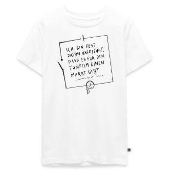 Thomas Edison Circuit - T-shirt Premium bio Ado - blanc - Devant - AI Model Teenager Male light (155cm)