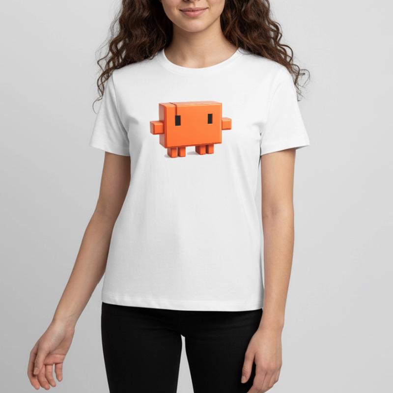 Claude Code Pixel 3D Mascot Cute Dev Sticker T-shirt Premium bio Ado