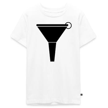 Funnel - Teenager Premium Organic T-Shirt - white - Front - AI Model Teenager Male light (155cm)