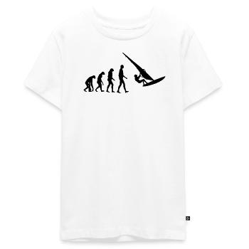 Windsurfen / Windsurfer / Windsurf / Windsurfing - Teenager Premium Bio T-Shirt - Weiß - Vorne - AI Model Teenager Male light (155cm)