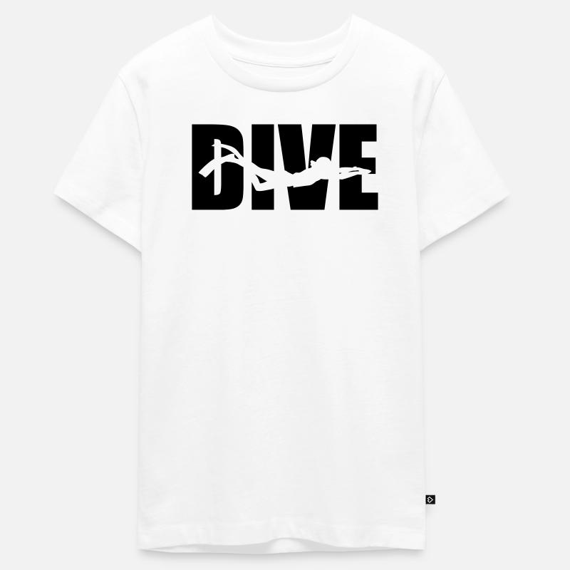 Dive - T-shirt Premium bio Ado - blanc