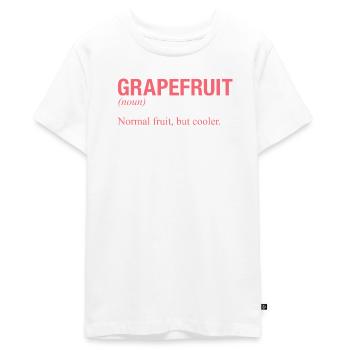 GRAPEFRUIT Pampelmuse - Teenager Premium Bio T-Shirt - Weiß - Vorne - AI Model Teenager Male light (155cm)
