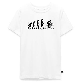 Cyclisme / Cycliste / Vélo / VTT / BMX - T-shirt Premium bio Ado - blanc - Devant - AI Model Teenager Male light (155cm)