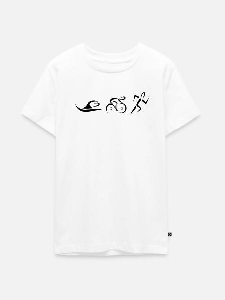 Triathlon - Teenager Premium Bio T-Shirt - Weiß