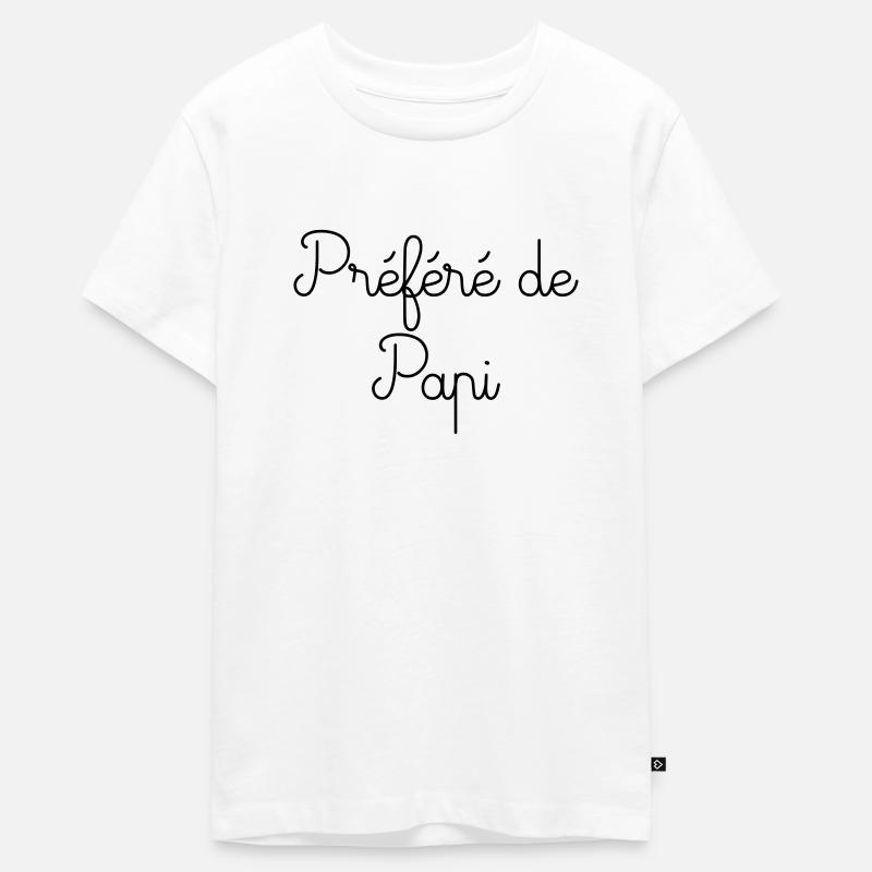 Préféré de papi - T-shirt Premium bio Ado - blanc