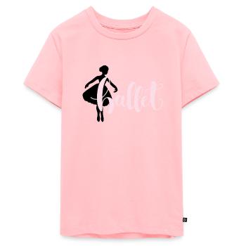 Ballerina - Teenager Premium Bio T-Shirt - Rosa - Vorne