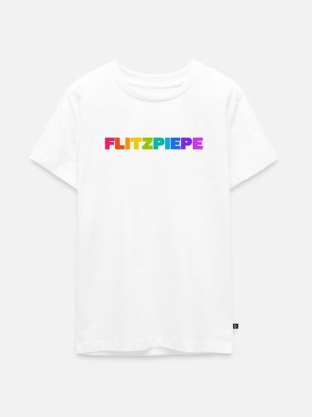Flitzpiepe - Teenager Premium Bio T-Shirt - Weiß