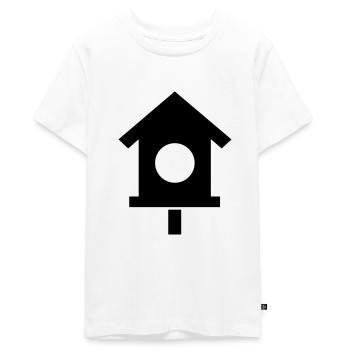 Vogelhaus - Teenager Premium Bio T-Shirt - Weiß - Vorne - AI Model Teenager Male light (155cm)