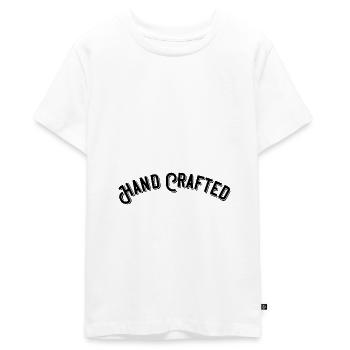 Fabriqué à la main - T-shirt Premium bio Ado - blanc - Devant - AI Model Teenager Male light (155cm)