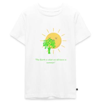 Save The Planet - Teenager Premium Bio T-Shirt - Weiß - Vorne - AI Model Teenager Male light (155cm)