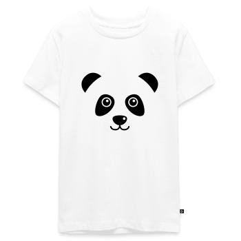 Panda - Teenager Premium Bio T-Shirt - Weiß - Vorne - AI Model Teenager Male light (155cm)