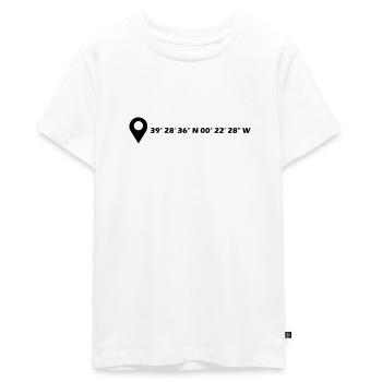 Valencia coordinates - Teenager Premium Organic T-Shirt - white - Front - AI Model Teenager Male light (155cm)