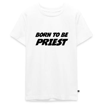 chrétien / prêtre / catholique / religion - T-shirt Premium bio Ado - blanc - Devant - AI Model Teenager Male light (155cm)