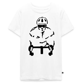 Rennrad - Teenager Premium Bio T-Shirt - Weiß - Vorne - AI Model Teenager Male light (155cm)