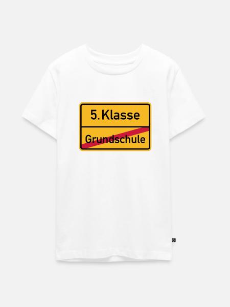5. Klasse - Teenager Premium Bio T-Shirt - Weiß